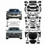 For Bmw F01 F02 G11 G12 7 2024 New Design Car Accessories F01/f02 Upgrade G11/g12 Body Kits 7 series Facelift To M760 Look Model