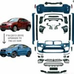 For Bmw F16 F86  2013 2019 Use X6 F16 series Upgrade To Lci X6m Body Kit Grille Bumpers Bodykit Xdrive35i Xdrive40i Xdrive50i
