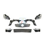 For Mercedes Benz W204 2008 2010 2012 2013 C Class C63 Body Kit Amg Front Bumper Coupee - 图片 3